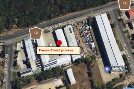 Aerial view - Fraser Coast Joinery Street view - Fraser Coast Joinery 3/71 Booral Road, Urangan 4655