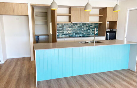 Timber Blue Kitchen Joinery